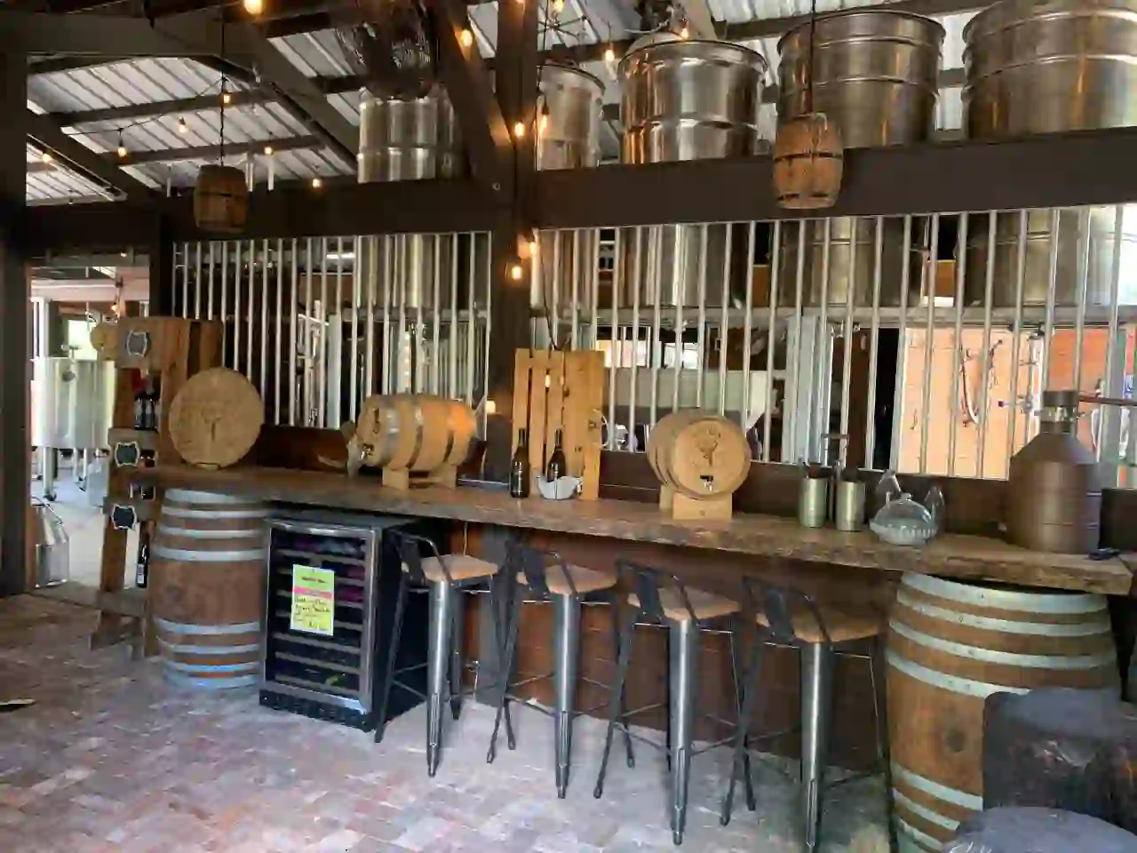 My First Visit to Njoy Spirits Distillery - Bar in Barn