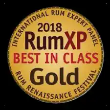 2018 International Rum Expert Panel - RUM XP - Mermaid Rum - Gold - Best in Class Boutique Aged Rum - MEDAL 200sq