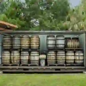 8 - Rum in Barrels being aged
