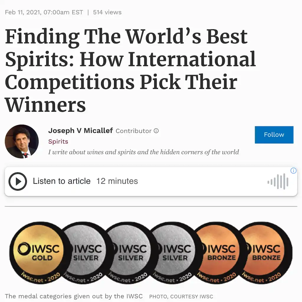 FINDING THE WORLDS BEST SPIRITS