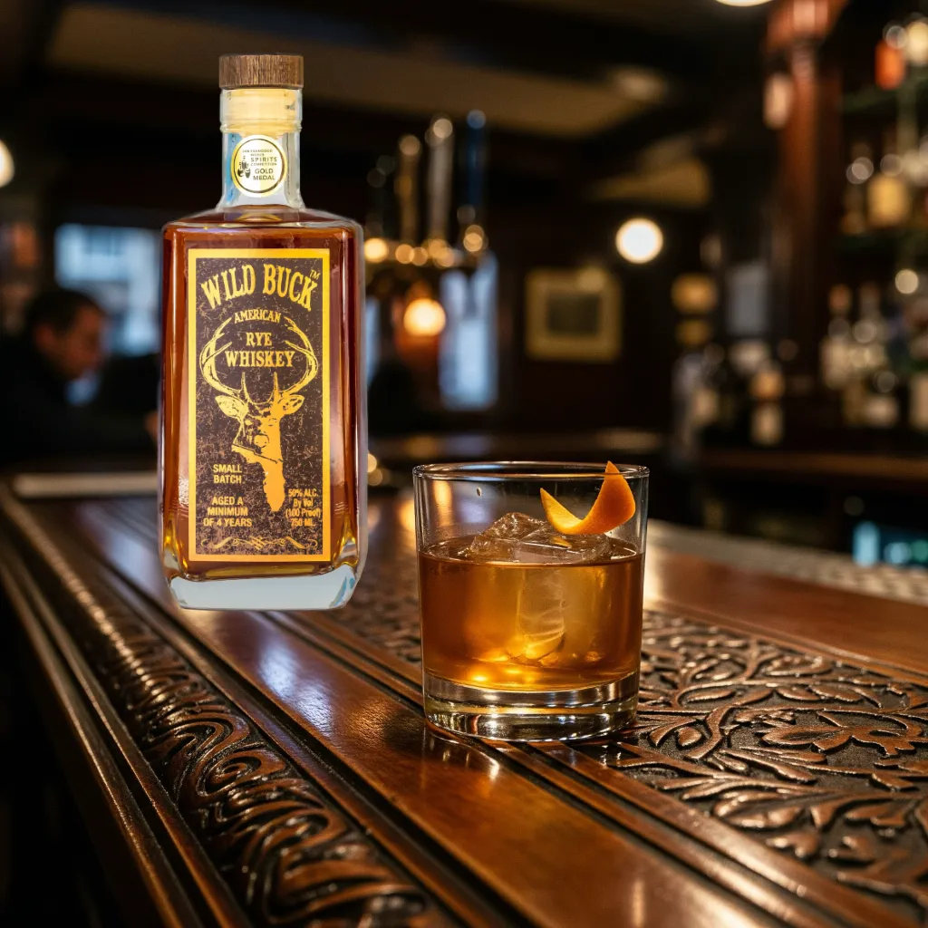 OLD FASHIONED COCKTAIL MADE WITH WILD BUCK WHISKEY | NJOY SPIRITS DISTILLERY